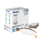 Bulbrite 12 Watt LED 4" Round Recessed Downlight Fixture with Metal J-Box, 2700 Warm White Light, 1100 Lumens