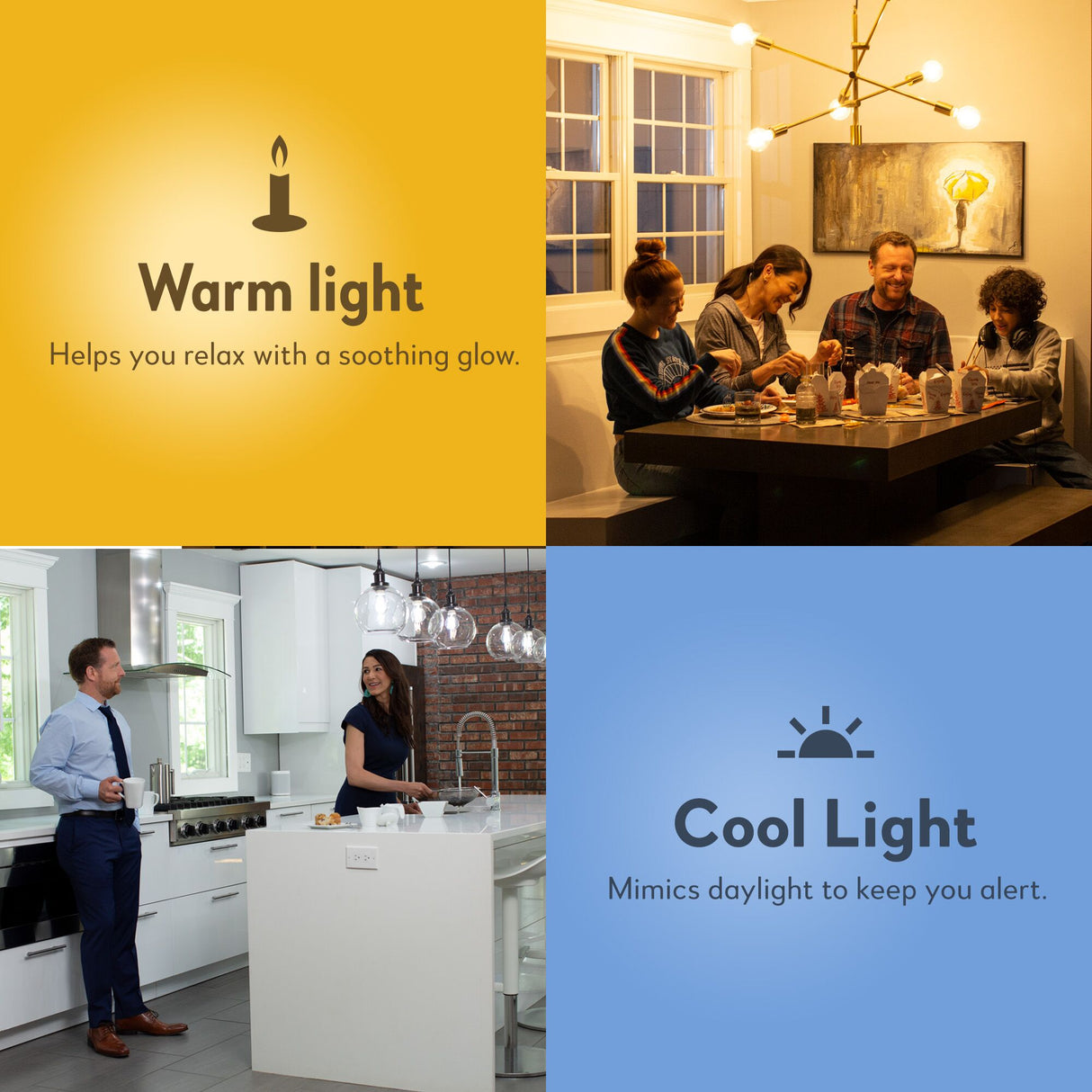 Bulbrite Solana A19 WiFi Connected Edison Filament LED Smart Light Bulb, Single-A19, Clear