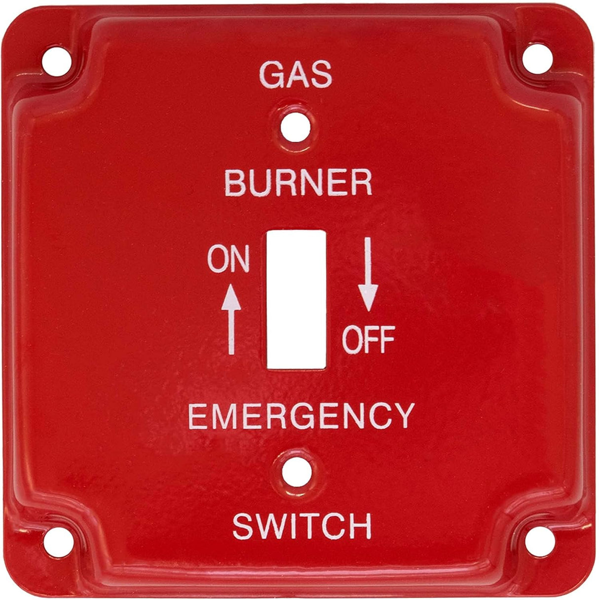 Mulberry Metal Products 41025, 4 inch Square Gas burner Toggle Switch Electrical Box Cover