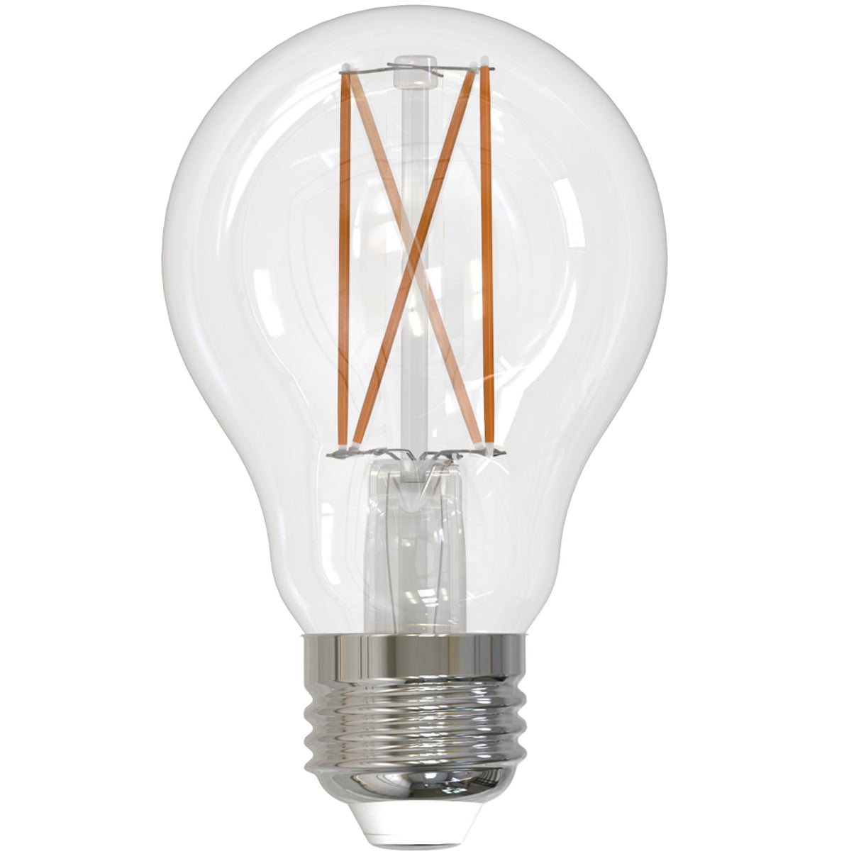 Bulbrite LED Filament 8.5 Watt Dimmable A19 Light Bulb with Clear finish and Medium (E26) Base - 4000K Cool White Light, 850 Lumens