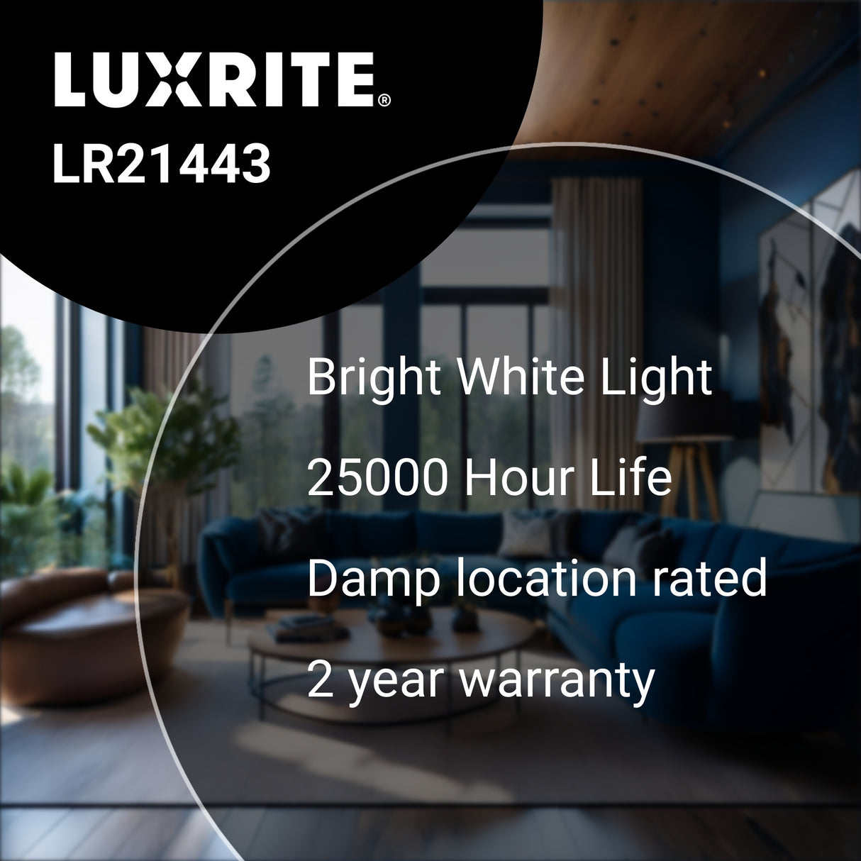 Luxrite LR21443 A19 15W 5000K Light Bulb