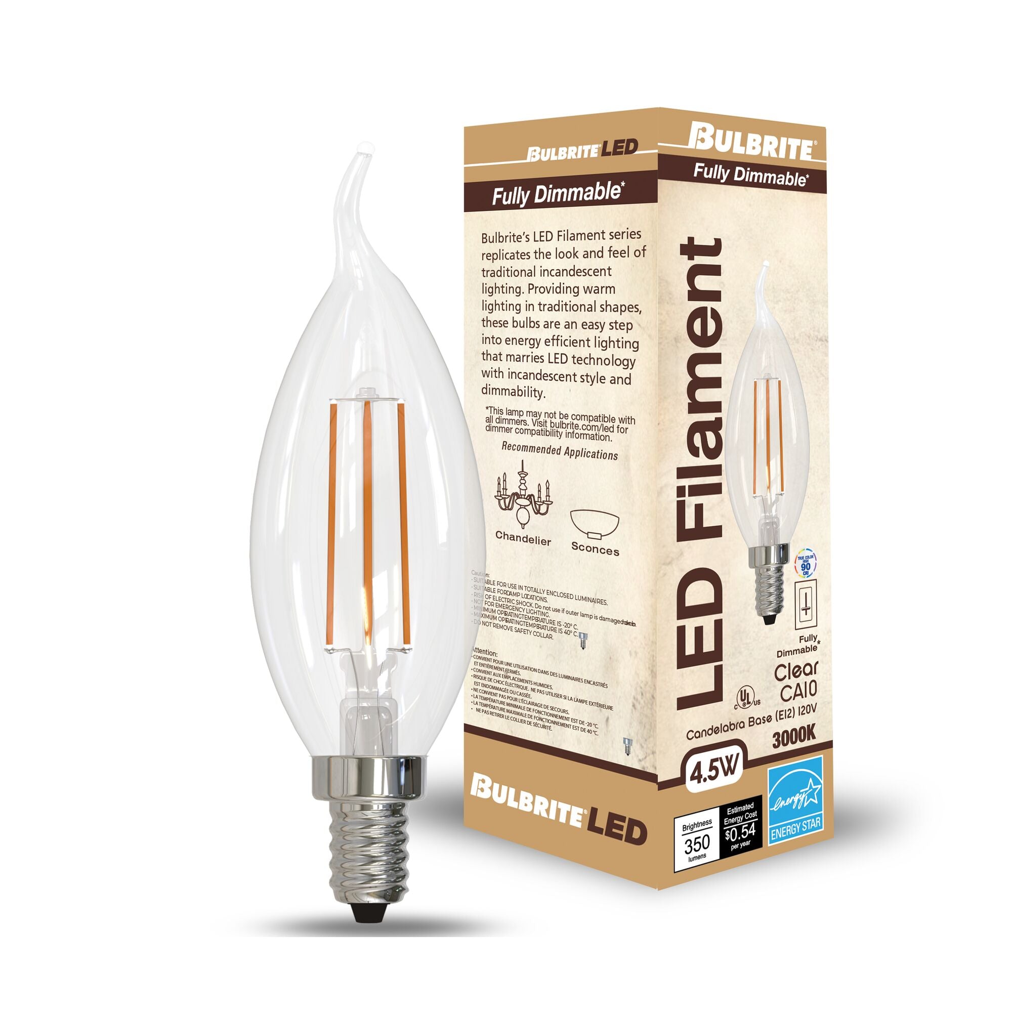 Bulbrite 776864 CA10 LED Bulb - Thumbnail 2