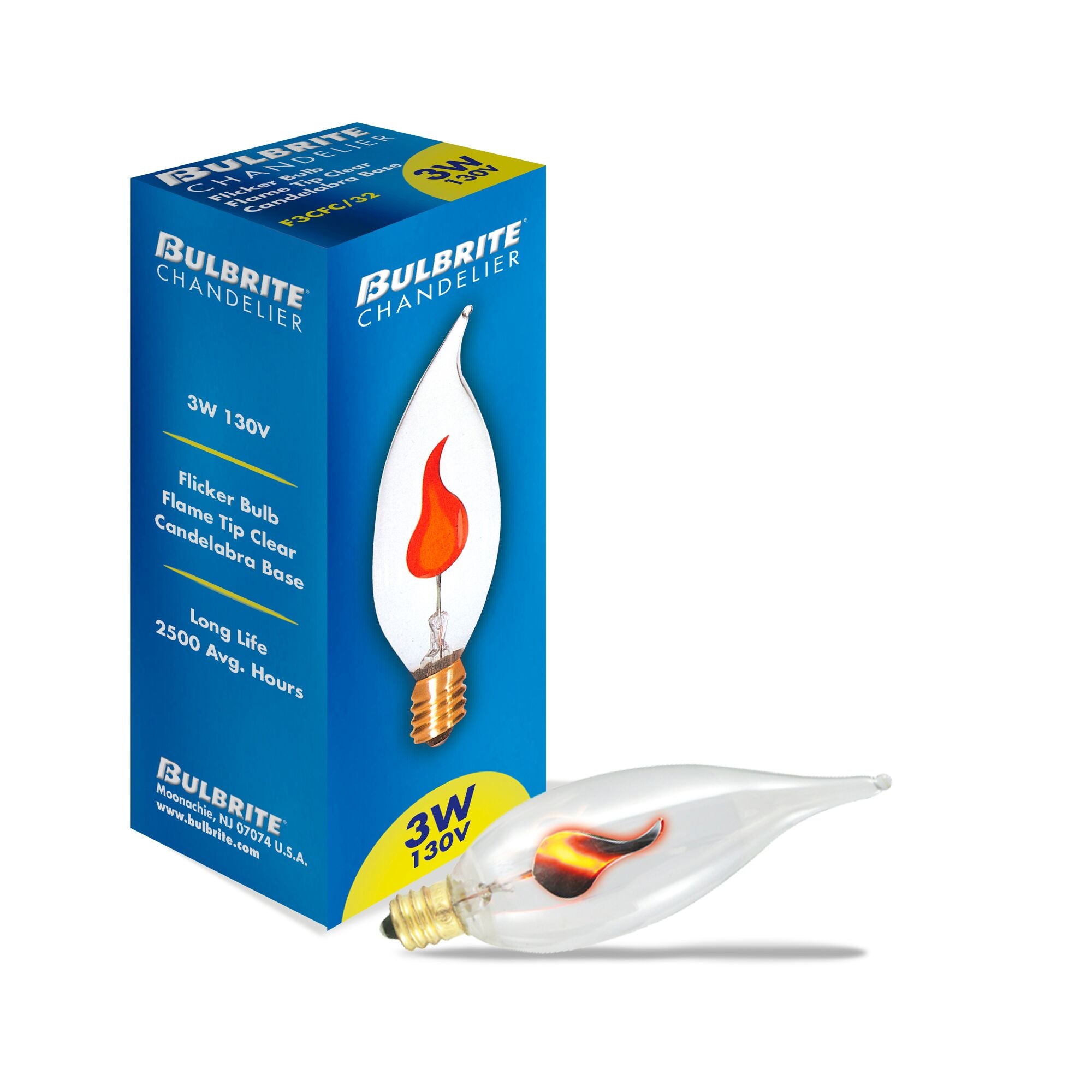 Bulbrite Incandescent CA5 Candelabra Screw Base Light Bulb - Thumbnail 5