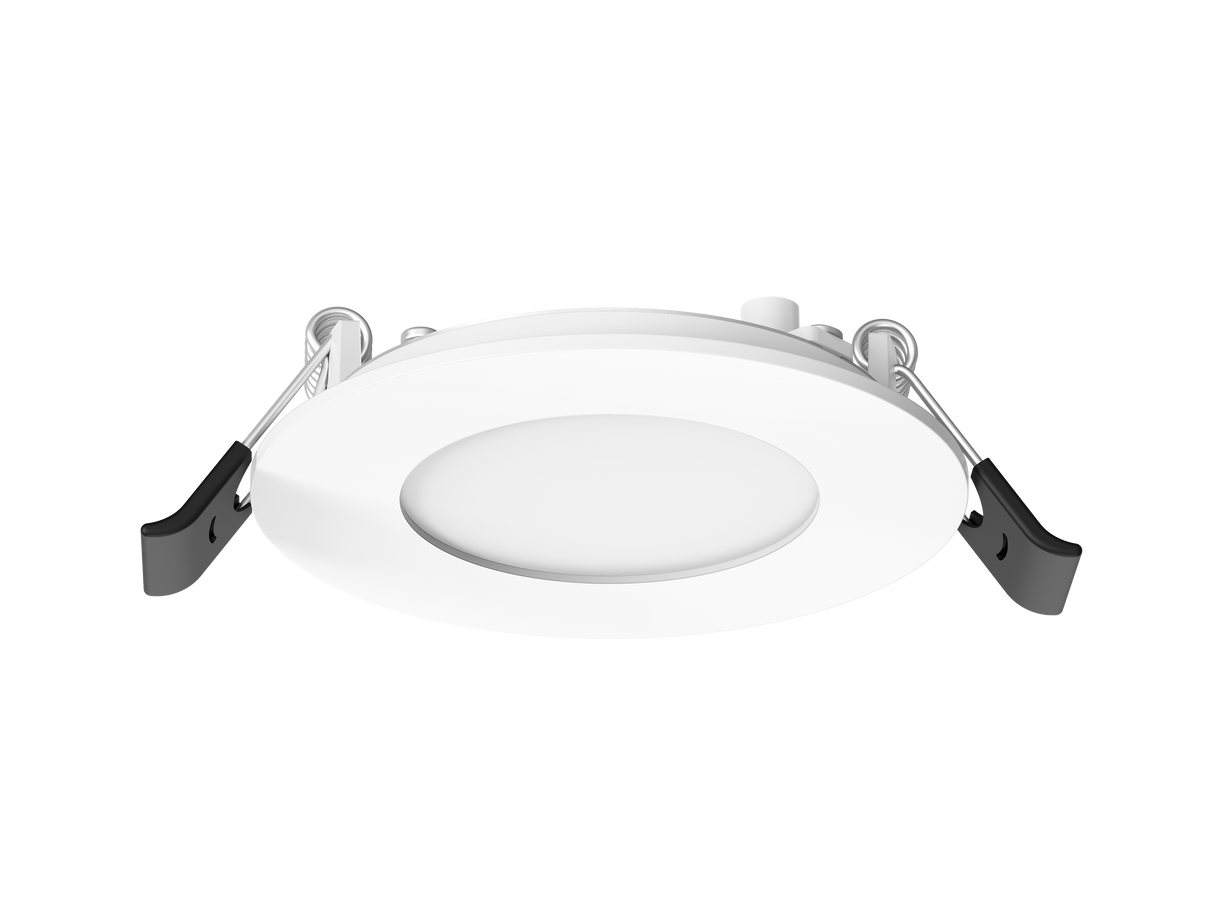 Elevate WLR3-7-CS, 3" 7W Slim Canless LED Downlight, Ultra-Thin Recessed Ceiling Light, 5CCT Selectable, IC & Wet Rated, Dimmable