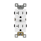 Enerlites 62040-TR-W, Commercial Grade 20A Tamper-Resistant WDuplex Receptacle, 5-20R