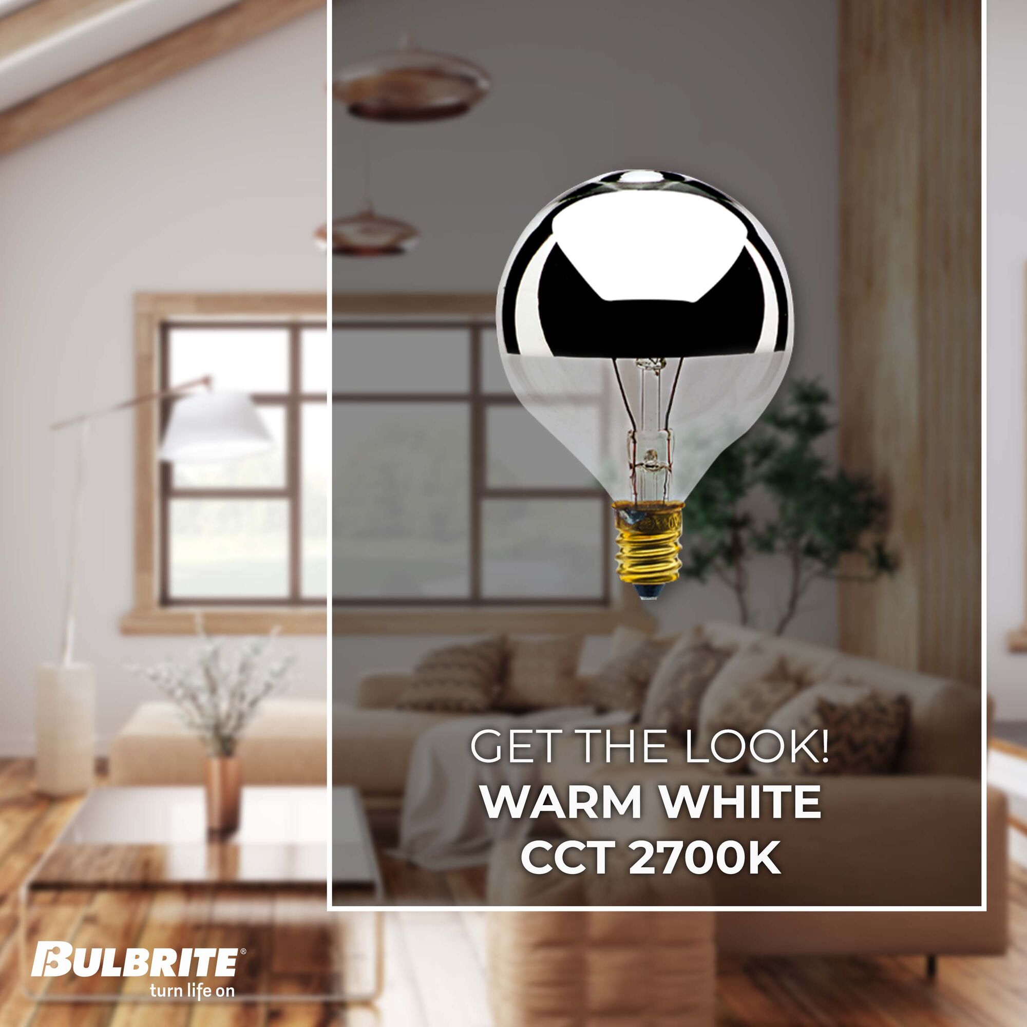 Bulbrite G16.5 Candelabra Incandescent Bulb - Thumbnail 2