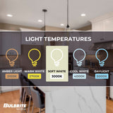 Bulbrite LED Filament 5 Watt Dimmable 7 Inch T9 Light Bulb with Frost Glass Finish and Medium (E26) Base - 3000K (Soft White Light), 350 Lumens