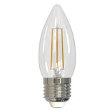 Bulbrite 776862, 4.5 Watt Dimmable Clear Filament B11 Medium (E26) LED Bulb - 350 Lumens, 2700K, and 90 CRI