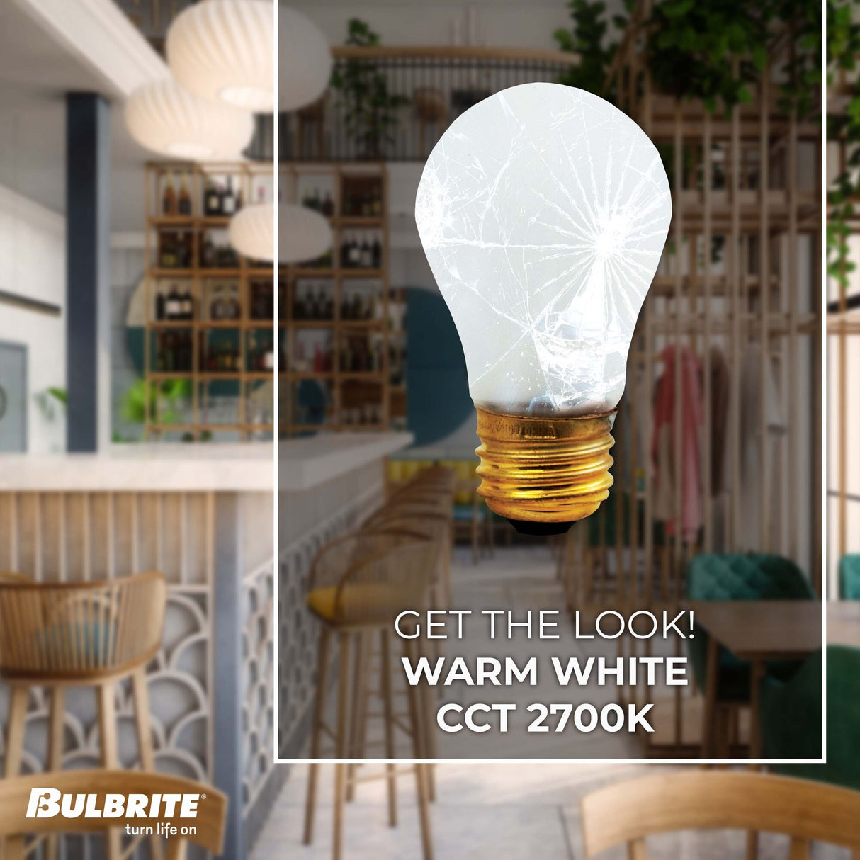 Bulbrite 40 Watt Dimmable Frost Tough Coat A15 Medium (E26) Incandescent Bulb