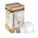 Bulbrite LED Filament 14 Watt Dimmable A19 Light Bulb with Milky Glass Finish and Medium (E26) Base - 3000K (Soft White Light), 1500 Lumens