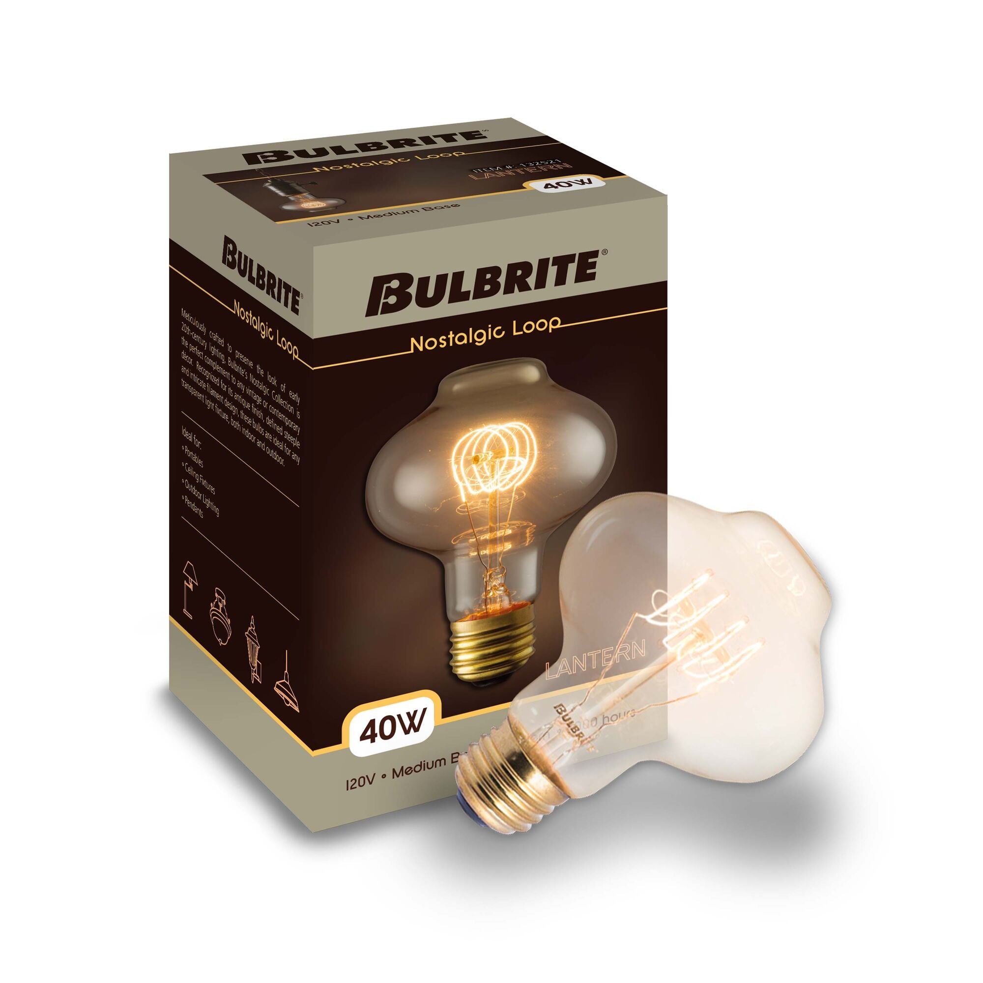 Bulbrite Nostalgic Collection BT27 Incandescent Light Bulb - Thumbnail 3