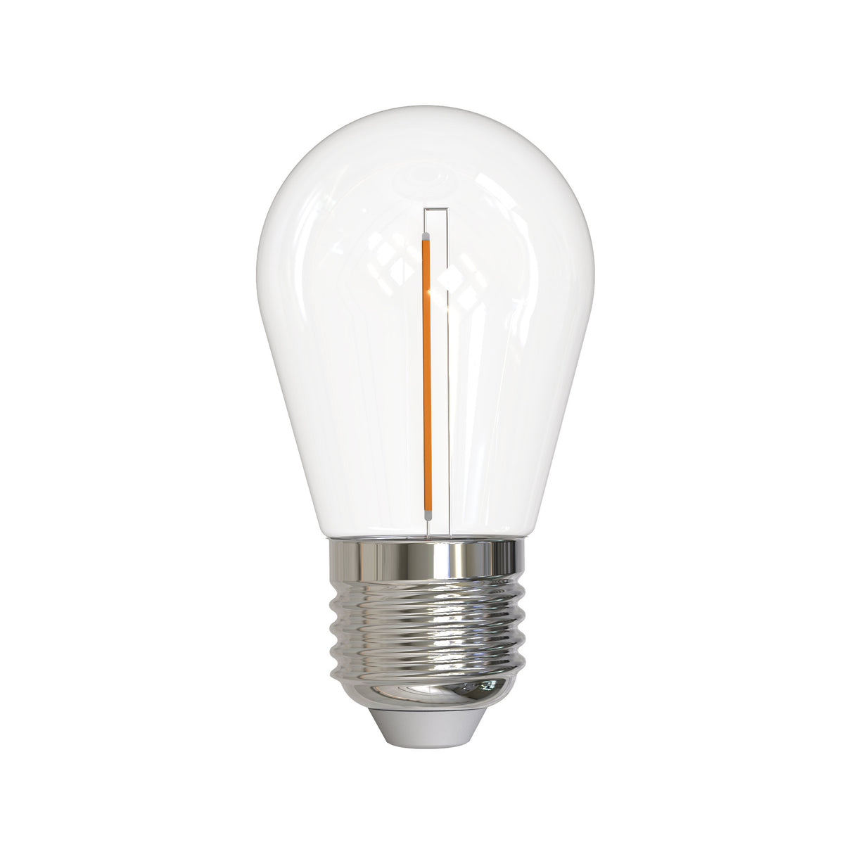 Bulbrite LED Filament 1 Watt Dimmable S14 Light Bulbs with Clear Plastic Finish and Medium (E26) Base - 2700K (Warm White Light), 70 Lumens