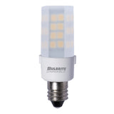 Bulbrite 770585, LED 120-Volt T6 Specialty Mini Bulbs with Candelabra (E12) Screw Base, 4.5 Watt, 3000K (Soft White Light)