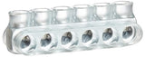 Morris Products 97360 Clear  Insulated Multi-Cable Connector - Dual Entry 6 Ports 2/0 - 14