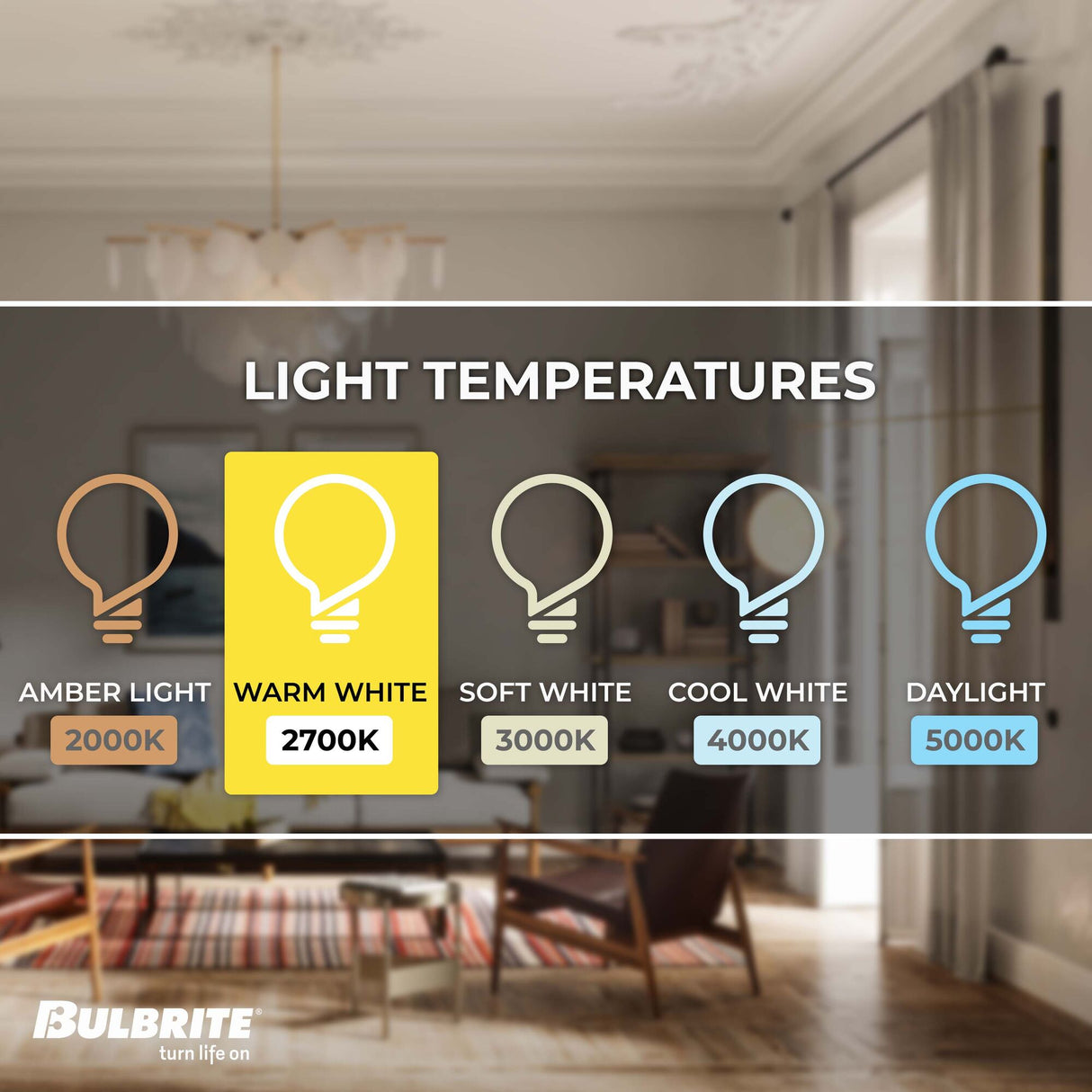 Bulbrite LED Filament 5 Watt Dimmable 11 Inch T9 Light Bulb with Clear Glass Finish and Medium (E26) Base - 2700K (Warm White Light), 350 Lumens