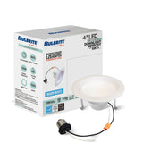 Bulbrite 12 Watt 4" Integrated LED Recessed Downlight with E26 Quick Connect Adapter, 2700K Warm White Light, 1100 Lumens