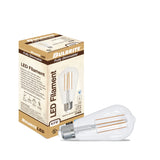 Bulbrite 4.5 Watt Dimmable Clear Filament ST18 Medium (E26) LED Light Bulb - 450 Lumens, 2700K