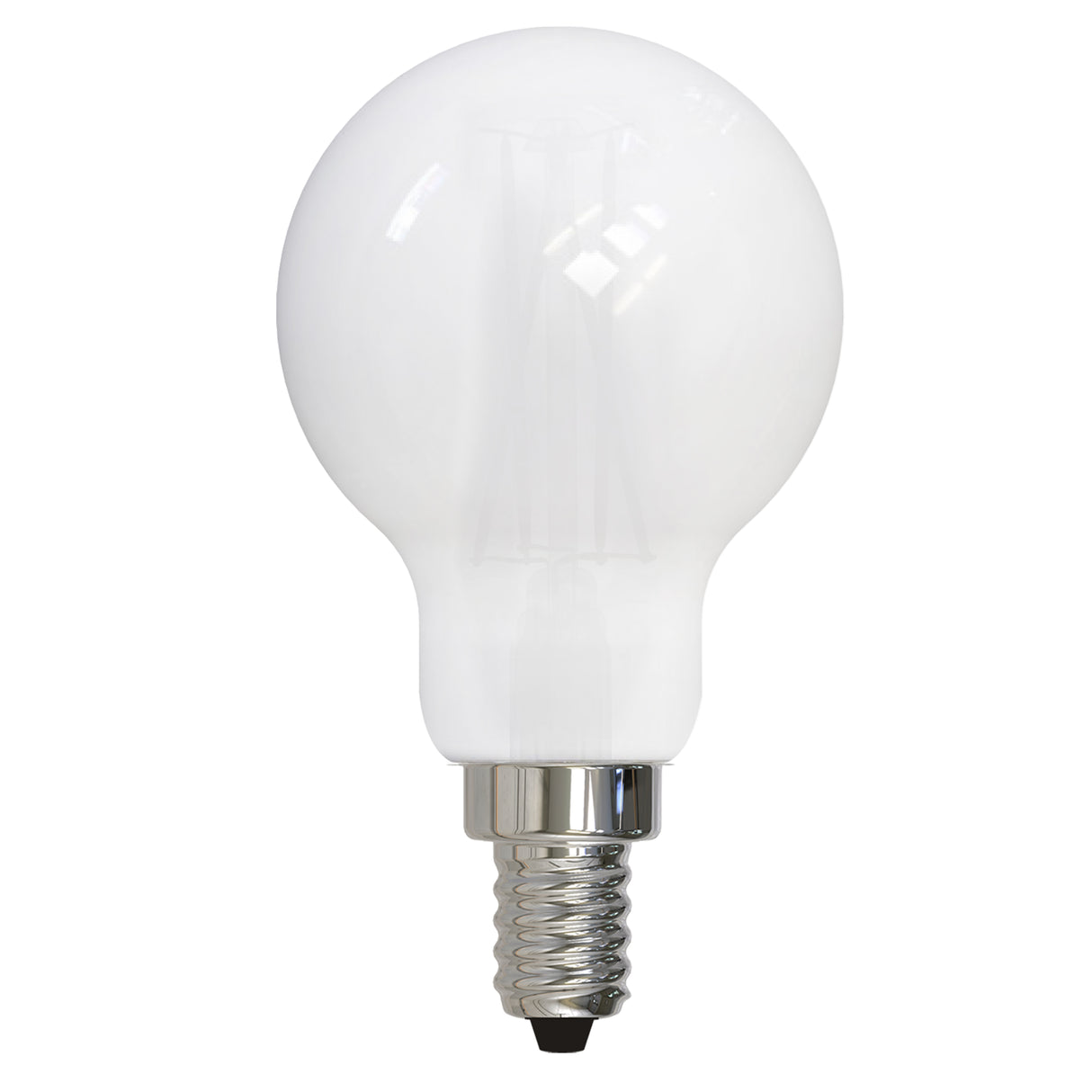 Bulbrite LED Filament 4 Watt Dimmable A15 Light Bulb with Milky finish and Candelabra (E12) Base - 2700K Warm White Light, 400 Lumens