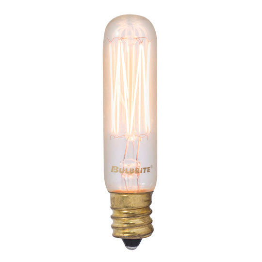 Bulbrite 25 Watt Dimmable Antique Nostalgic Thread Filament T6 Candelabra (E12) Incandescent Bulb