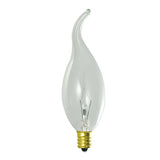 Bulbrite Incandescent CA11 Candelabra Screw Base (E12) Light Bulb, 25 Watt, Clear