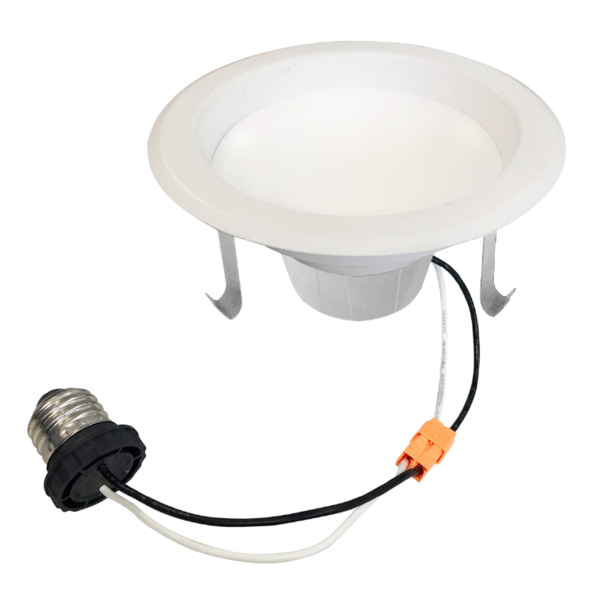 Bulbrite 12 Watt 4" Integrated LED Recessed Downlight with E26 Quick Connect Adapter, 4000K Cool White Light, 1100 Lumens