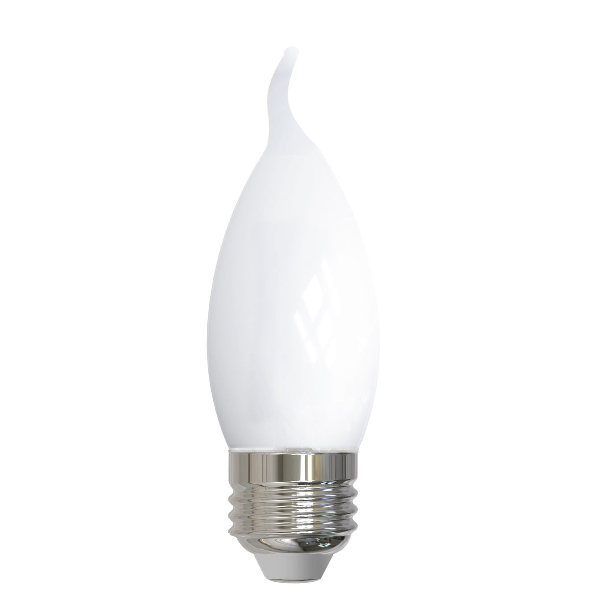 Bulbrite LED Filament 5 Watt Dimmable CA10 Light Bulb with Milky finish and Medium (E26) Base - 3000K Soft White Light, 500 Lumens