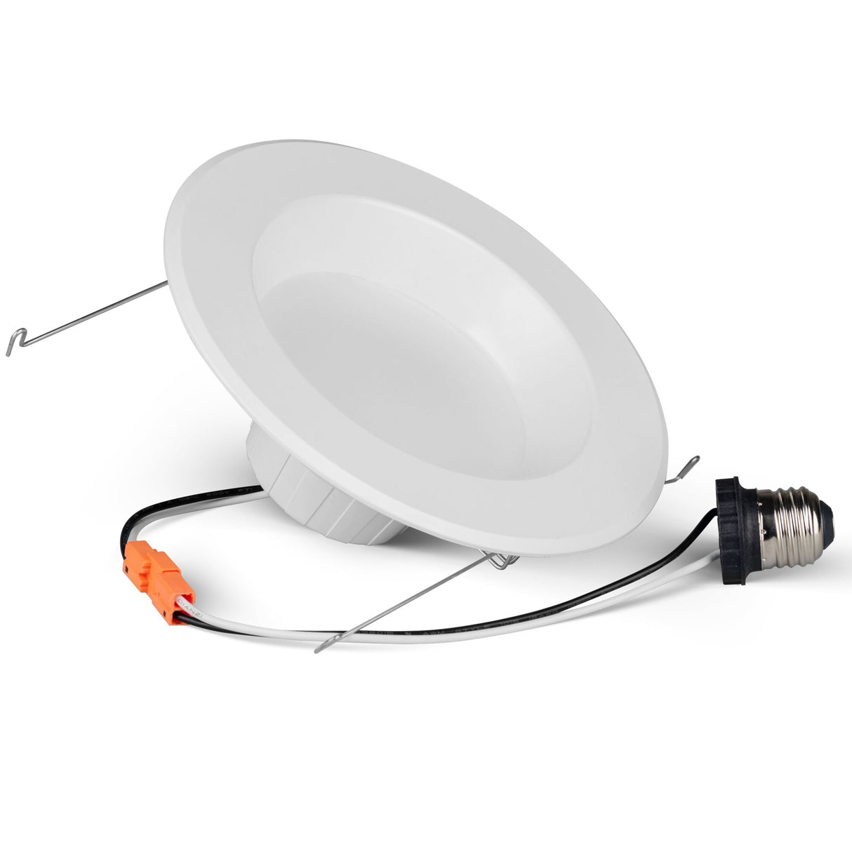 Bulbrite 14 Watt Adjustable 5/6" Integrated LED Recessed Downlight with E26 Quick Connect Adapter, 5CCT - 27/30/35/40/50K, 1100 Lumens