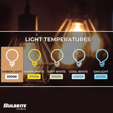 Bulbrite Nostalgic Collection Dimmable 40 Watt G30 Incandescent Light Bulbs with Antique Glass Finish and Medium (E26) Screw Base, 2200K (Amber Light)