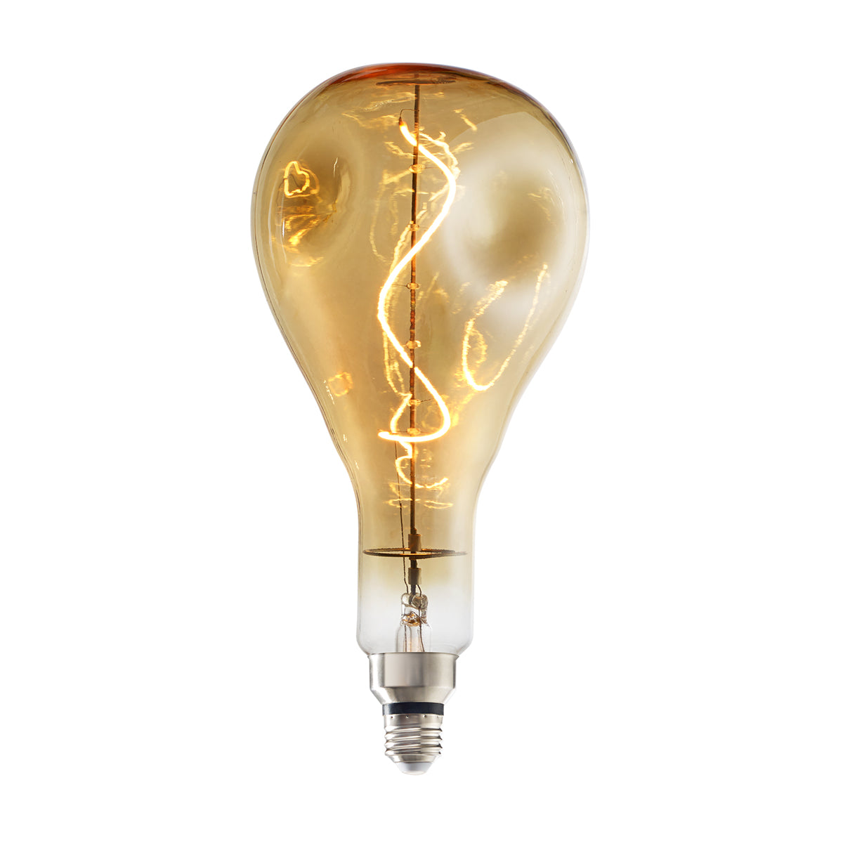 Bulbrite LED Grand Filament Nostalgic Droplet Shaped Light Bulb, 60 Watt Equivalent, Medium Base (E26),2000K, Antique