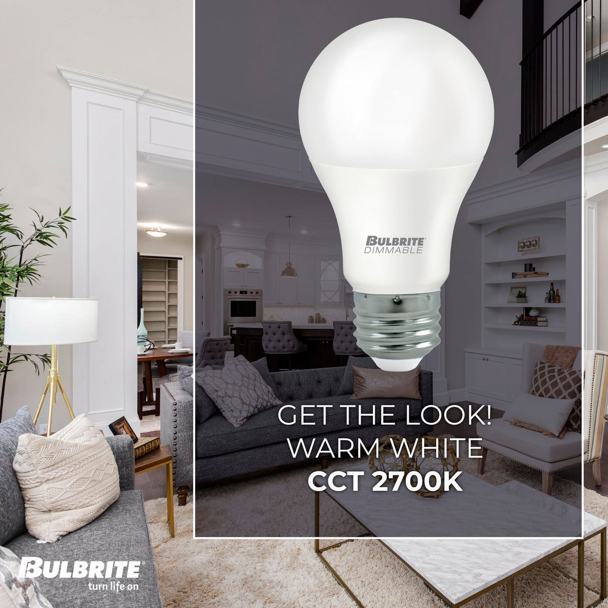 Bulbrite 774238, LED Filament 9 Watt Dimmable A19 Light Bulb with Frost Glass Finish and Medium (E26) Base - 2700K (Warm White Light), 800 Lumens