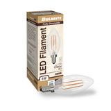 Bulbrite 776627, 5 Watt Dimmable Clear Filament B11 Candelabra (E12) LED Bulb - 500 Lumens, 3000K, and 80 CRI