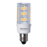 Bulbrite 4.5 Watt T6 Mini LED Light Bulb, Line Voltage Dimmable Candelabra Screw Base (E12) Soft White Light Bulb