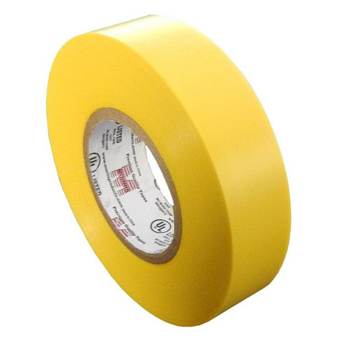 Morris Products 60030, Yellow Vinyl Plastic Electrical Tape 7Mil x 3/4" x 60' PVC