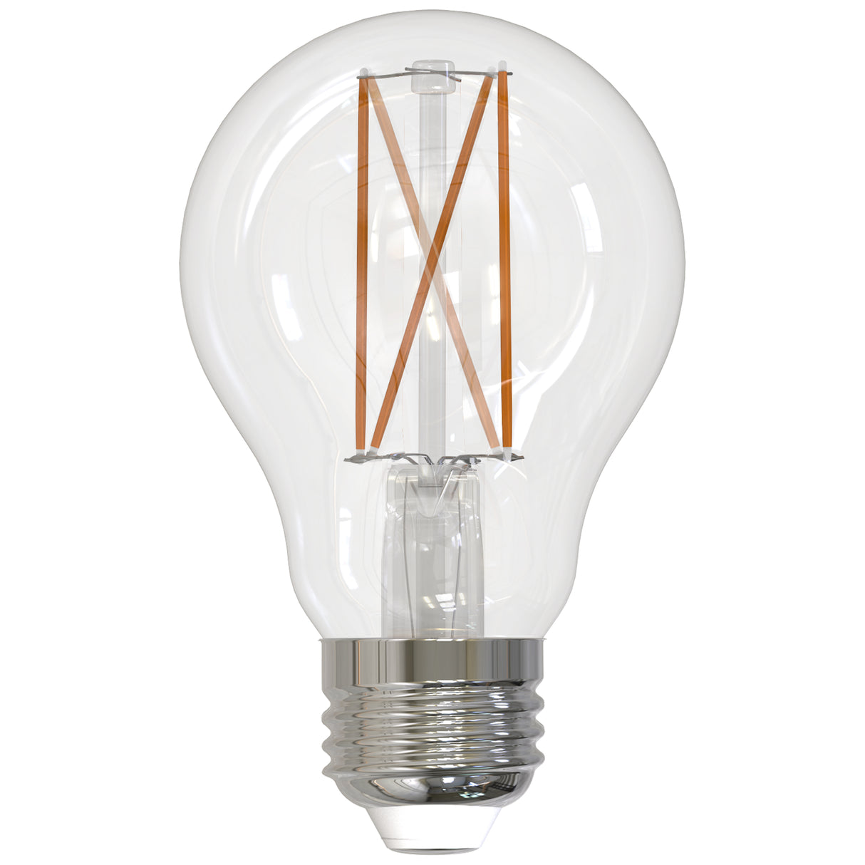 Bulbrite 8.5 Watt Dimmable Clear Filament A19 Medium (E26) LED Bulb - 1100 Lumens, 2700K, and 80 CRI