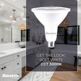 Bulbrite 15 Watt Dimmable Flood PAR38 Medium (E26) LED Light Bulb - 3000K (Soft White Light), 1200 Lumens