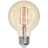 Bulbrite 776800, 5 Watt Dimmable Antique Filament G25 Medium (E26) LED Bulb - 2200K and 80 CRI