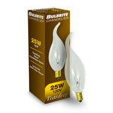 Bulbrite Incandescent CA11 Candelabra Screw Base (E12) Light Bulb, 25 Watt, Clear