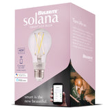 Bulbrite Solana A19 WiFi Connected Edison Filament LED Smart Light Bulb, Single-A19, Clear