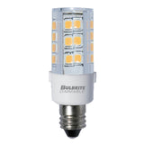 Bulbrite 4.5 Watt T6 Mini LED Light Bulb, Line Voltage Dimmable Mini-Candelabra Screw Base (E11) Warm White Light Bulb