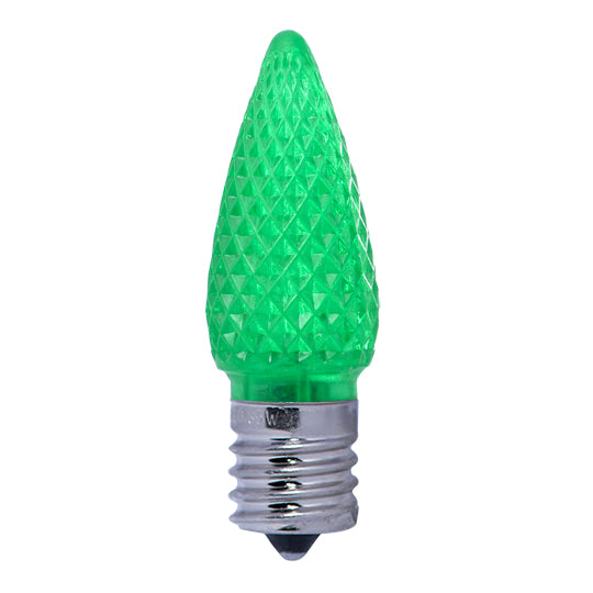 Bulbrite LED Specialty Colors C9 Light Bulb with E17 base, Green