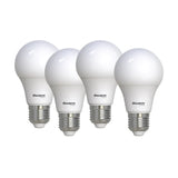 (4 Pack) Bulbrite 774249, 8.5 Watt A19 LED Light Bulb, 4000k E26 Base, 750 Lumens