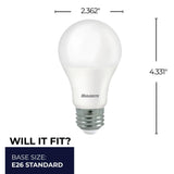 (25 Pack) Bulbrite 774251, 8.5 Watt A19 LED Light Bulb, 2700k E26 Base, 750 Lumens