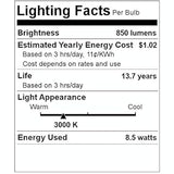 Bulbrite 776769, 8.5 Watt Dimmable Clear Filament ST18 Medium (E26) LED Bulb - 850 Lumens, 3000K, and 90 CRI