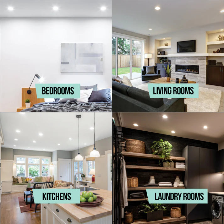 Bulbrite 773273, LED 14 Watt 7" Disc Light, 5CCT Selectable - 27/30/35/40/50K, 1100 Lumens