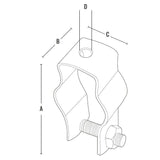 Ammo International ARCH-75, 1# Hangers for Rigid Conduit, IMC & EMT w/Bolts