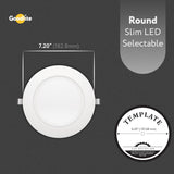 Goodlite G-20223, 6 inch Round slim LED Selectable (Downlight, Slim)