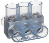 Morris Products 97414 Clear  Insulated Multi-Cable Connector - Dual Entry 3 Ports 350 - 250
