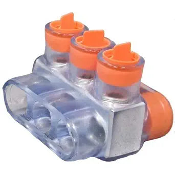 Morris Products 97539 Clear  Insulated Multi-Cable Connector - Dual Entry 3 Ports 600-250