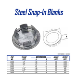 Morris Products 21805, Steel Snap-In Blanks 2", Use to Close Off Unused Openings in Boxes and Panel Boards