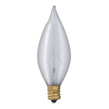 Bulbrite Spunlite 25 Watt Dimmable C11 Incandescent Light Bulbs with Candelabra (E12) Base, Satin Finish